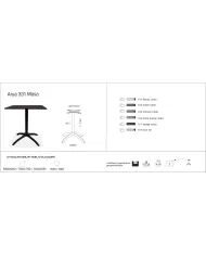 Arya 331 Masa Ø59 / Ø69 / 59x59 / 69x69
