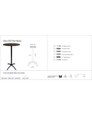 Arya 332 Masa Ø59 / Ø69 / 59x59 / 69x69 - BAR