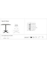 Gala 341 Masa Ø79 / 79x79