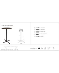 Gala 343 Masa Ø59 / Ø69 / 59x59 / 69x69 - BAR
