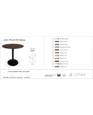 Lotus Round 501 Masa Ø59 / Ø69 / 59x59 / 69x69