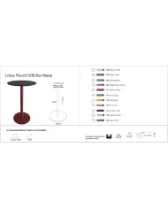 Lotus Round 508 Masa Ø79 / 79x79 - BAR