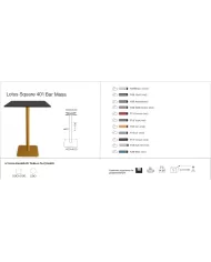 Lotus Square 401 Masa Ø59 / 59x59 - BAR