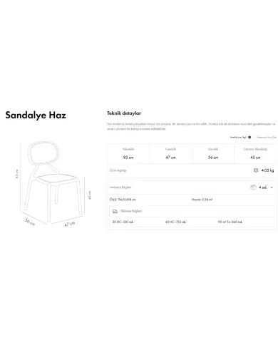 Haz Sandalye