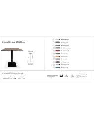 Lotus Square 403 Masa Ø79 / Ø89 / 79x79 / 89x89