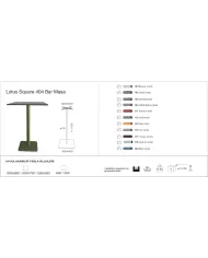 Lotus Square 404 Masa Ø59 / Ø69 / 59x59 / 69x69 - BAR