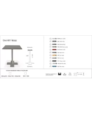 Oxo 601 Masa 59x59 / 69x69
