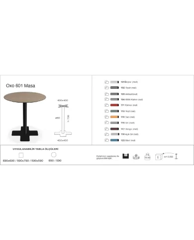 Oxo 601 Masa Ø59 / Ø69