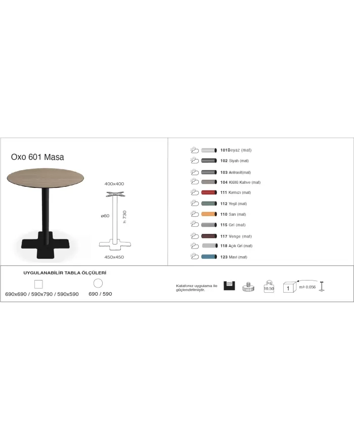 Oxo 601 Masa Ø59 / Ø69