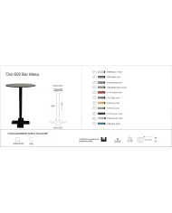 Oxo 602 Masa Ø59 / 59x59 - BAR