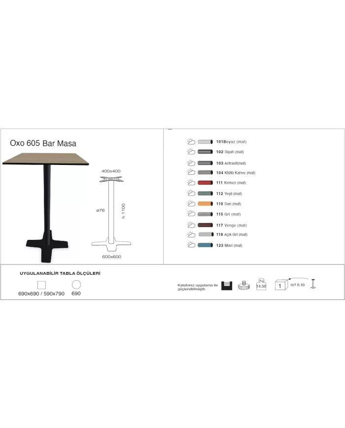 Oxo 605 Masa 69x69 - BAR