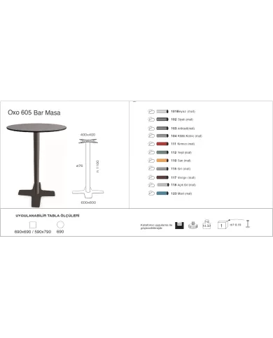 Oxo 605 Masa Ø69 - BAR