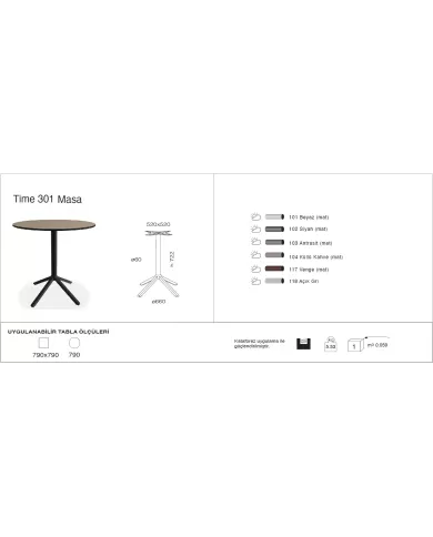 Time 301 Masa Ø79