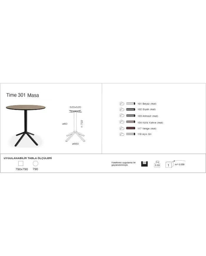 Time 301 Masa Ø79