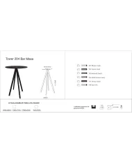 Tower 204 Masa Ø59 / Ø69 / 59x59 / 69x69 - BAR