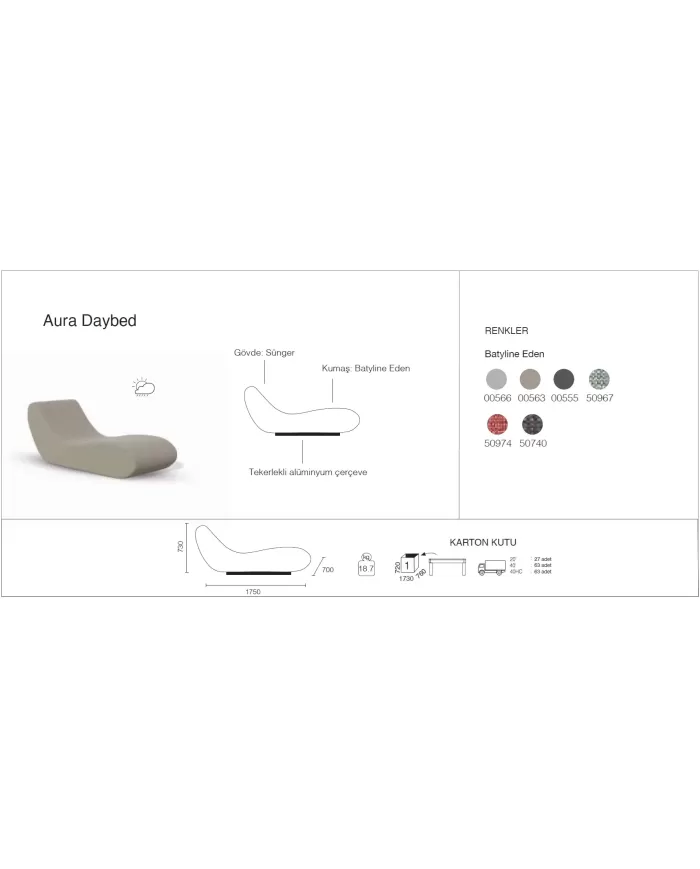 Aura Daybed Şezlong
