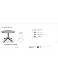 Arya 333 Sehpa Ø59 / Ø69 / 59x59 / 69x69