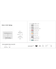 Slim-X 352 Sehpa Ø79 / 79x79