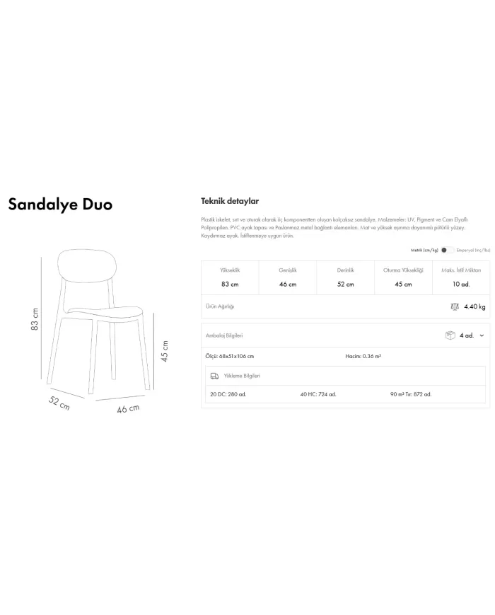 Duo Sandalye