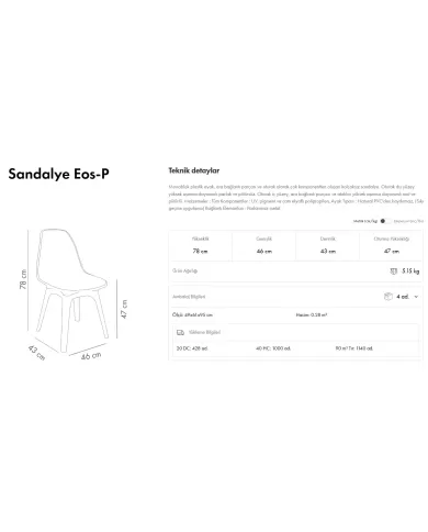 Eos-P Sandalye