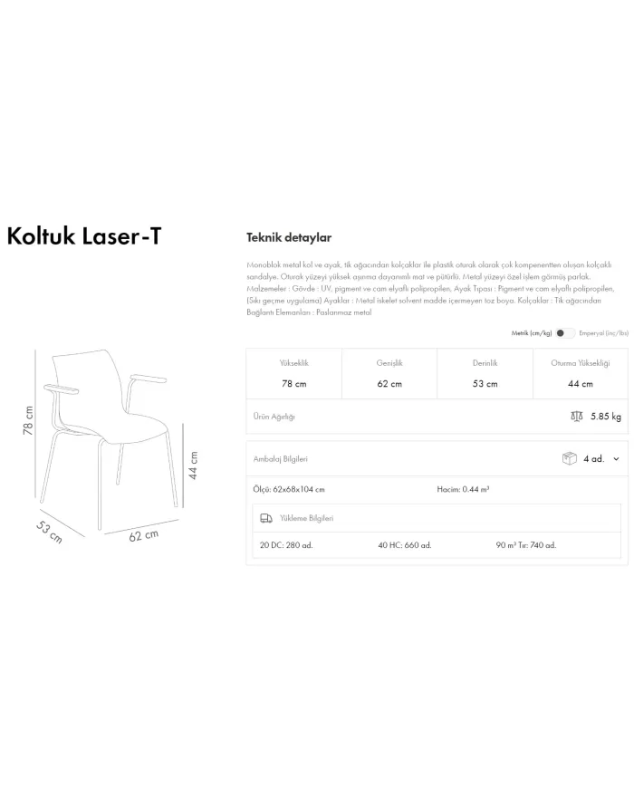 Laser-T Koltuk