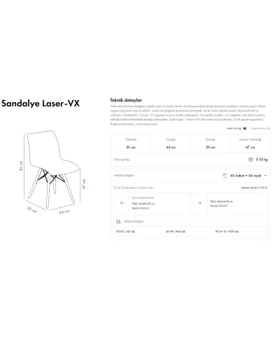Laser-VX Sandalye