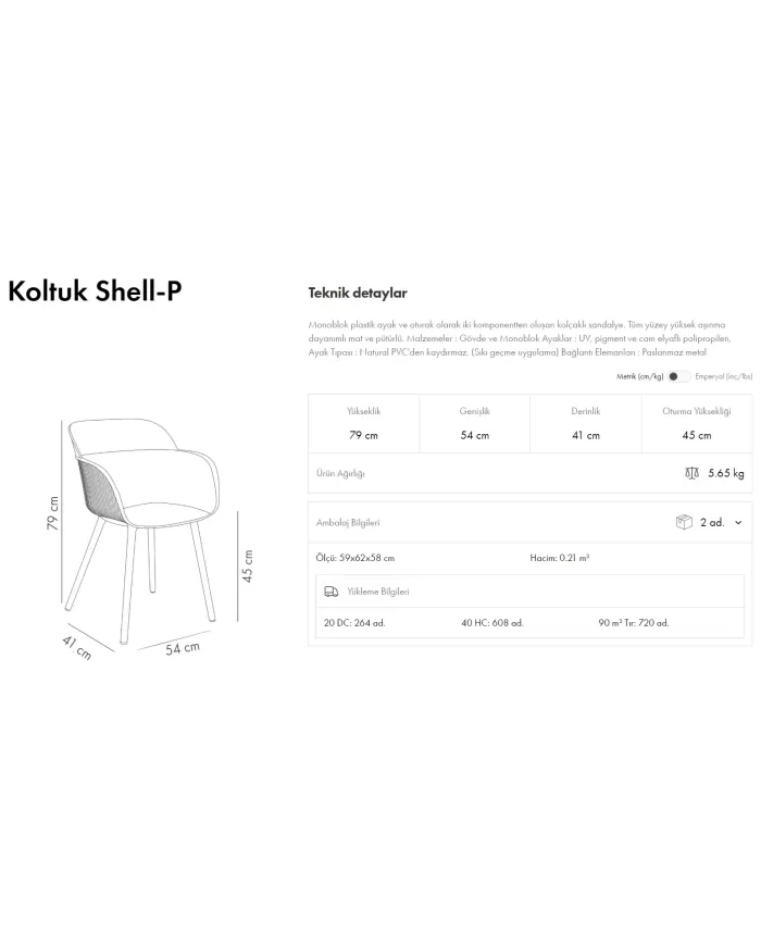 Shell-P Koltuk