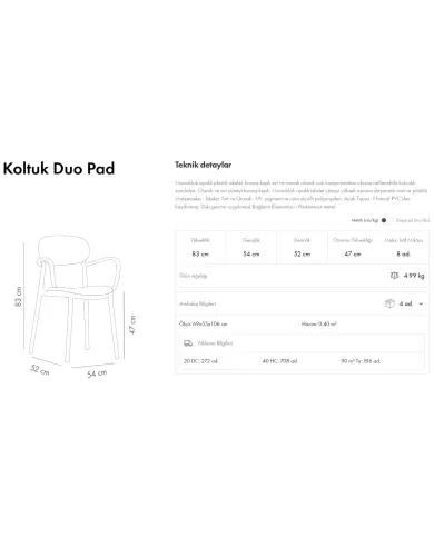 Duo Pad Koltuk