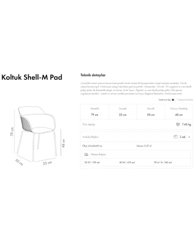 Shell-M Pad Koltuk