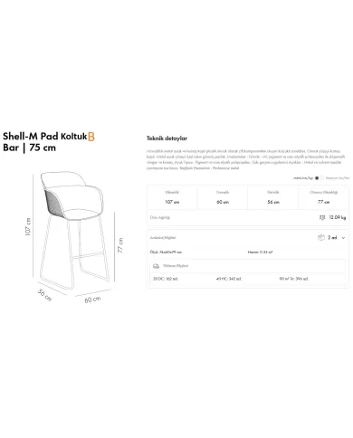 Shell-MB Koltuk Pad Bar 75