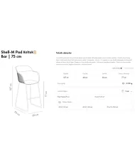 Shell-MB Koltuk Pad Bar 75