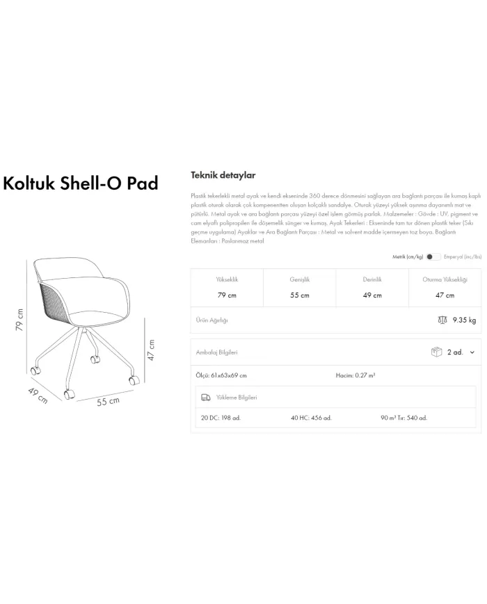 Shell-O Pad Koltuk