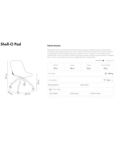 Shell-O Pad Sandalye