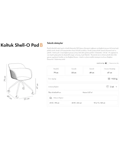 Shell-OB Pad Koltuk