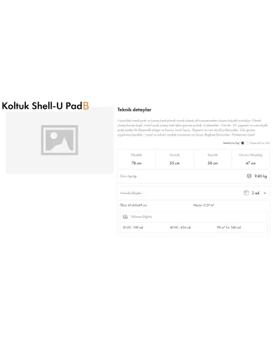 Shell-UB Pad Koltuk