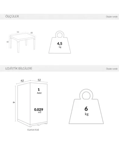 109 SKY MİNİ SEHPA