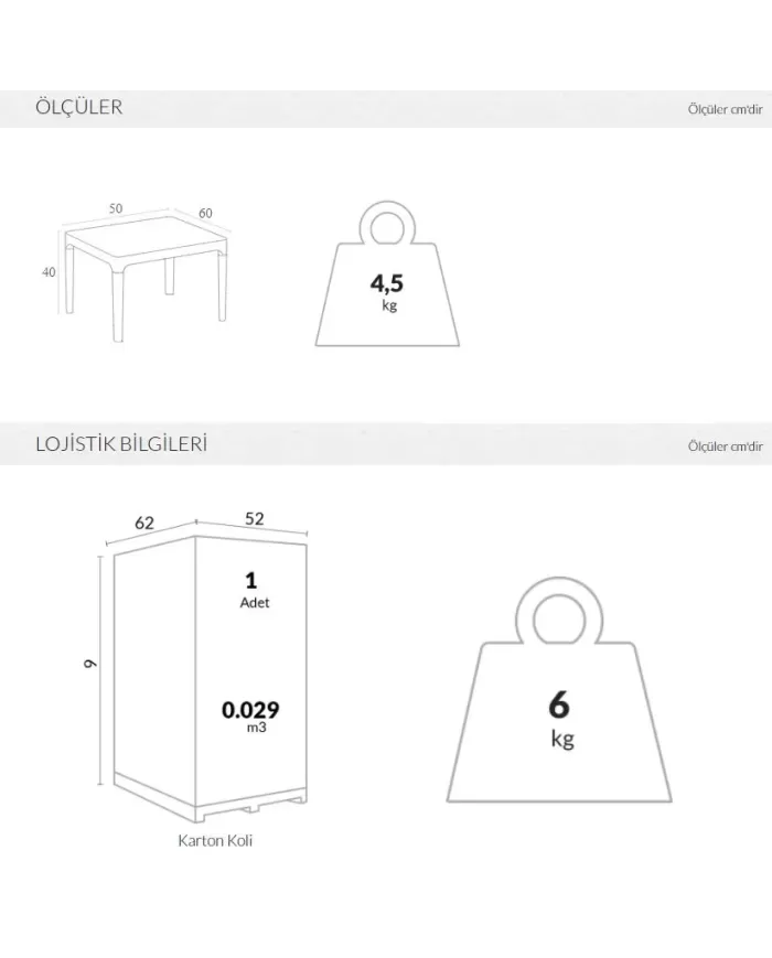 109 SKY MİNİ SEHPA