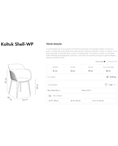 Shell-WP Pad Koltuk
