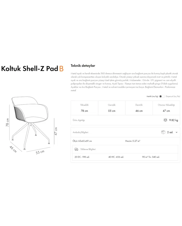 Shell-ZB Pad Koltuk