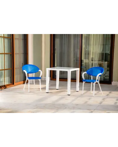 Antares Masa 80×80 Kare | Camlı