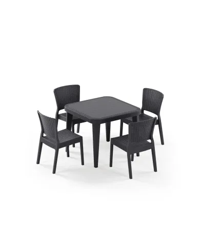 Masa Takımı Osaka 90x90 & Antares Sandalye | 4 Kişilik