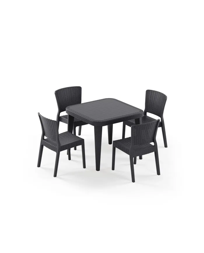 Masa Takımı Osaka 90x90 & Antares Sandalye | 4 Kişilik