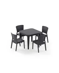 Masa Takımı Osaka 90x90 & Antares Sandalye | 4 Kişilik