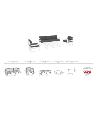 133 MYKONOS LOUNGE SET XL (MİNDERLİ)