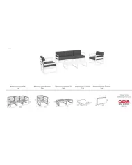 133 MYKONOS LOUNGE SET XL (MİNDERLİ)