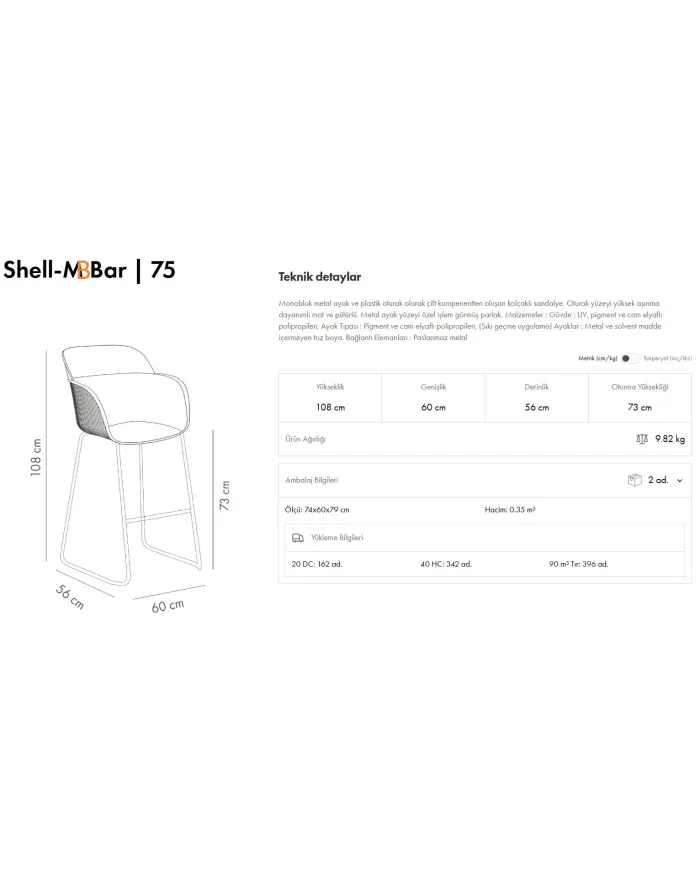 Shell-MB Bar Koltuk 75