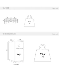 134 MYKONOS LOUNGE KÖŞE SET (MİNDERSİZ)