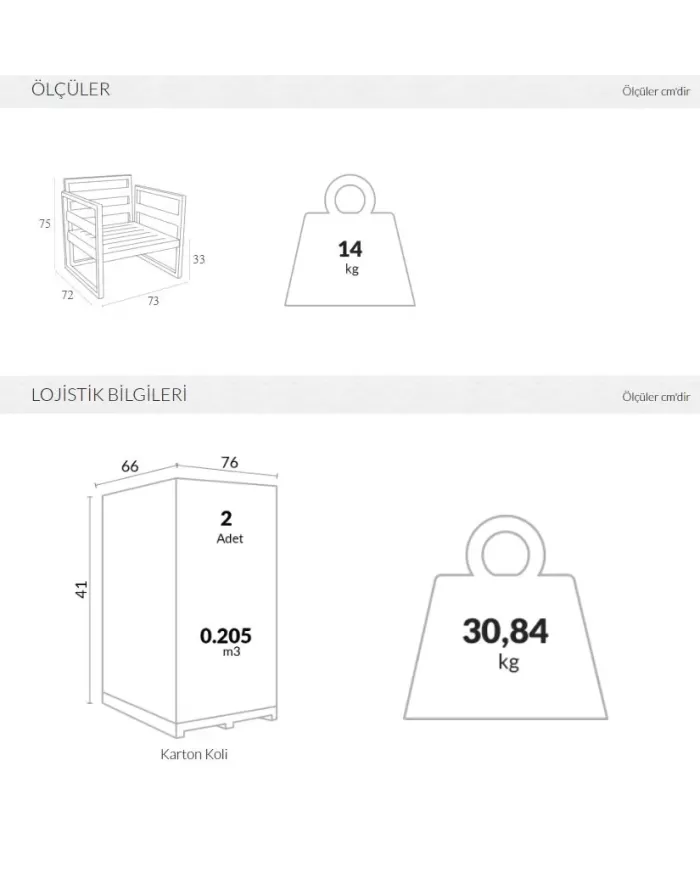 131 MYKONOS TEKLİ KOLTUK (MİNDERSİZ)