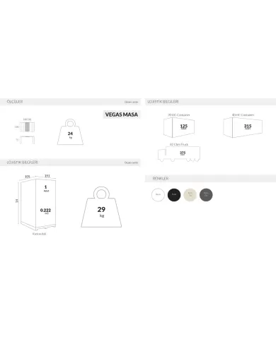 772 VEGAS MASA 100x100/140