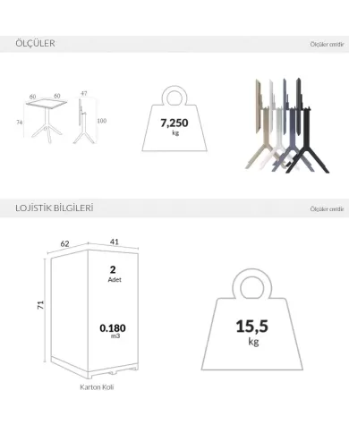 114 SKY KATLANIR MASA 60